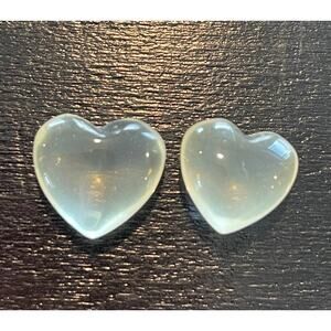 Tiny Citrine Hearts - 2 hearts!